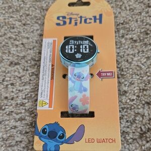 Disney Stitch Blue and White LED Watch